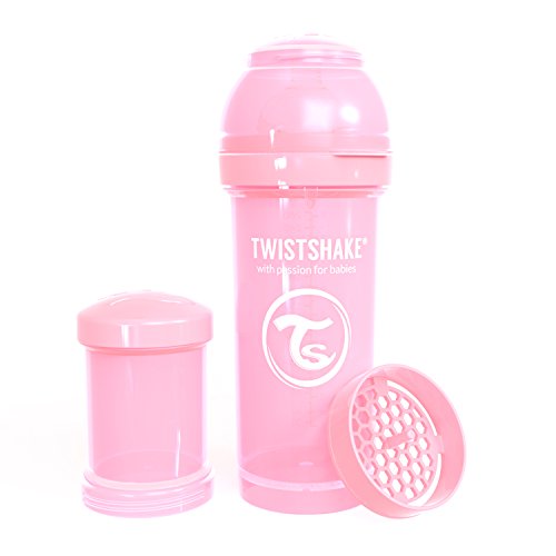 Twistshake 78255 - Biberón, color pastel rosa