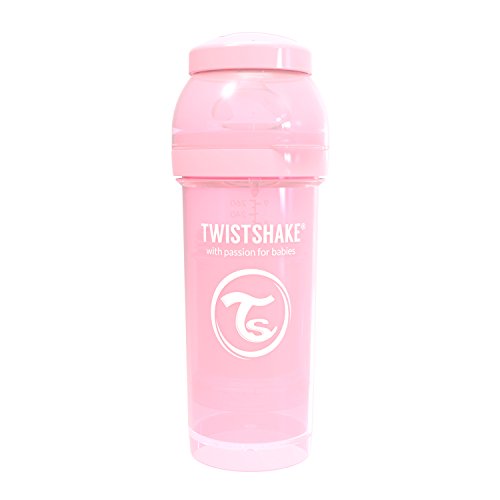 Twistshake 78255 - Biberón, color pastel rosa