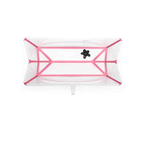 Vaschetta Pieghevole Bagno Stokke Flexi Bath Trasparente Rosa