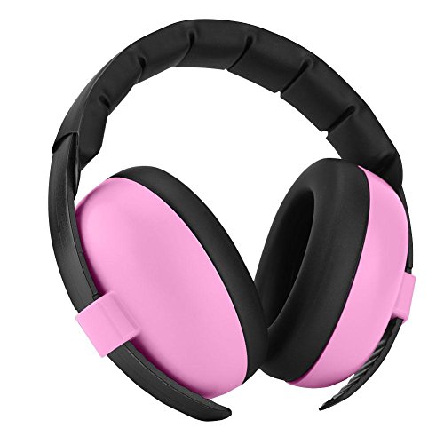 Vbestlife Kids Ear Protection, 0-2 años de edad Baby Ear Earmuffs para niños Baby Protection Earphones / Good Sleep / SNR 27 Protección auditiva (rosa)