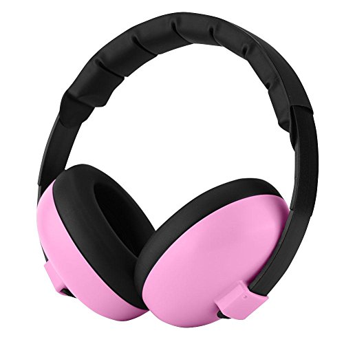 Vbestlife Kids Ear Protection, 0-2 años de edad Baby Ear Earmuffs para niños Baby Protection Earphones / Good Sleep / SNR 27 Protección auditiva (rosa)