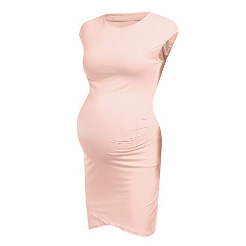 Vectry Ropa para Embarazadas Vestidos Premama para Boda Cortos Moda Mujer 2019 Vestidos Verano Vestidos Casuales Cortos Vestidos Largos Elegantes Vestido Rosa