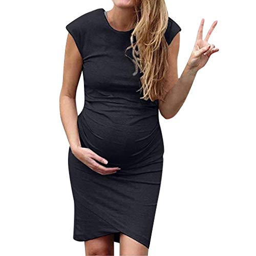 Vectry Ropas Embarazada Vestidos para Premama Vestidos Largos Casual Verano Vestidos Mujer Verano 2019 Casual Vestidos de Fiesta Largos de Noche Elegantes Vestido Negro