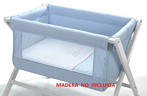 VESTIDURA MINICUNA CON VENTANA ANIMALITOS AZUL