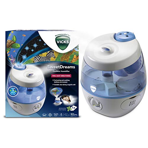 Vicks VUL575 - Humidificador de vapor frío Dulces Sueños con proyector de imágenes