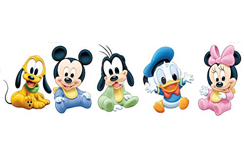 Vinilo Decorativo Infantil de Pared Bebes Disney Personajes – Autoadhesivo de fácil colocación – Habitación Infantil – Varias Medidas (60, 19)