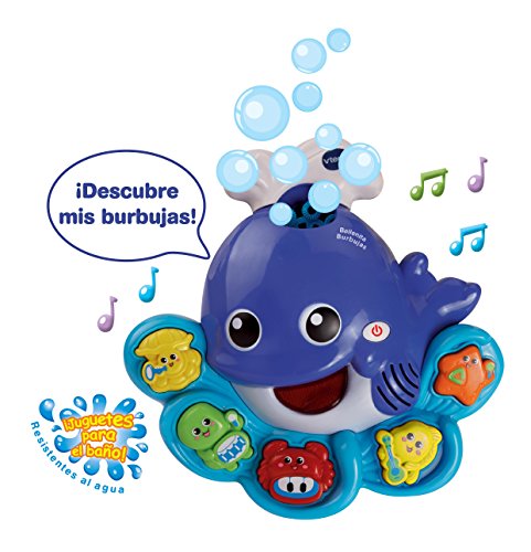 VTech-80-146022 Ballena Resistente al Agua con luz y Sonido, 30.5 x 24.1 x 11.9 (3480-146022)