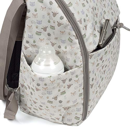 Walking Mum 36190 - Mochila canastilla happy animals (ha), unisex