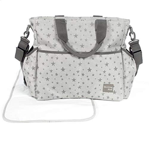 Walking Mum Inpiration - Bolsa canastilla, color gris