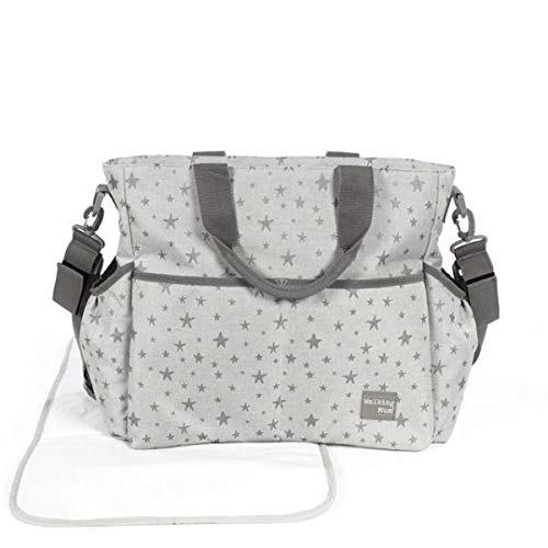 Walking Mum Inpiration - Bolsa canastilla, color gris