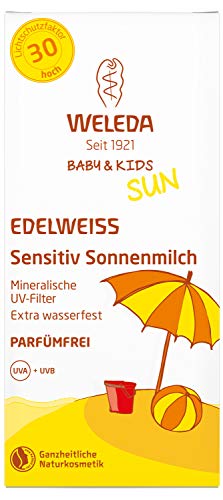 Weleda Edelweiss Sensitiv sol Leche Baby & niño SPF 30, 15