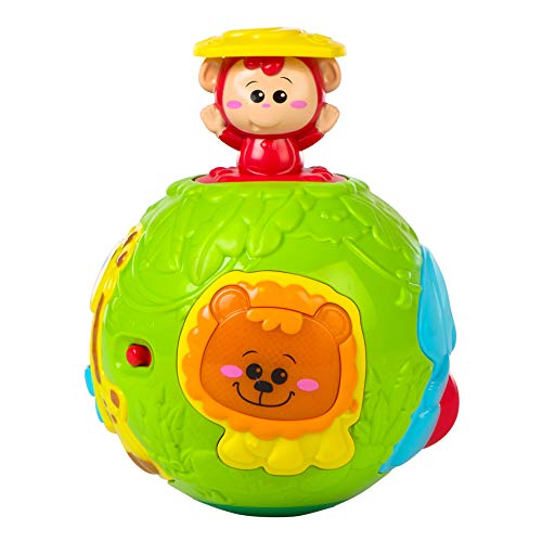 winfun - Bola de animales infantil con luz y sonido (44527)