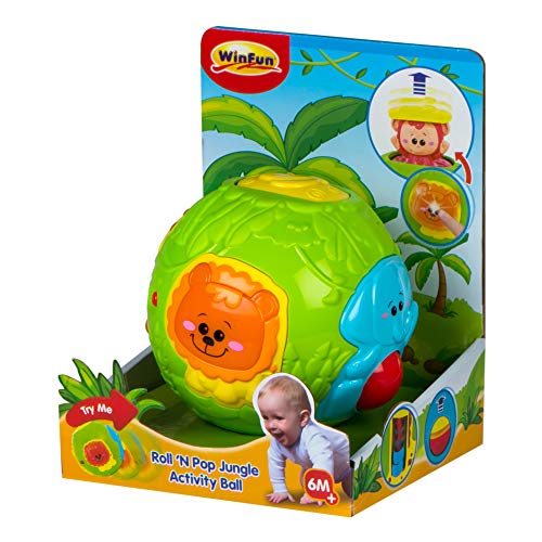 winfun - Bola de animales infantil con luz y sonido (44527)