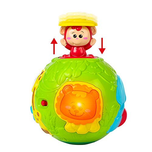 winfun - Bola de animales infantil con luz y sonido (44527)