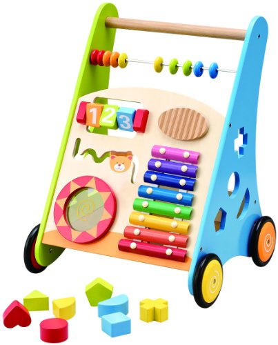 Wooden Toys - Andador para bebés con Centro de Actividades