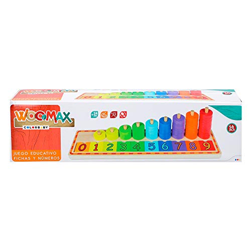 WOOMAX- Juego educativo de madera (Colorbaby 43633)