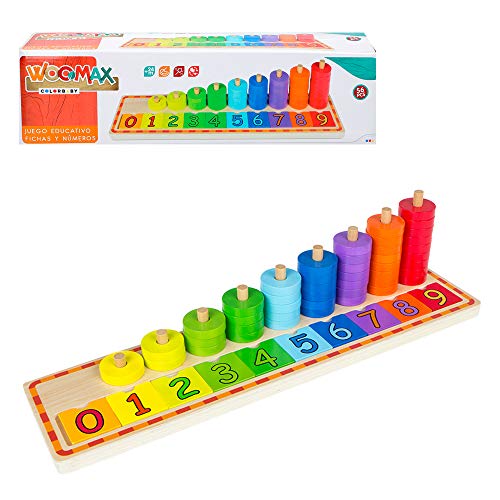 WOOMAX- Juego educativo de madera (Colorbaby 43633)