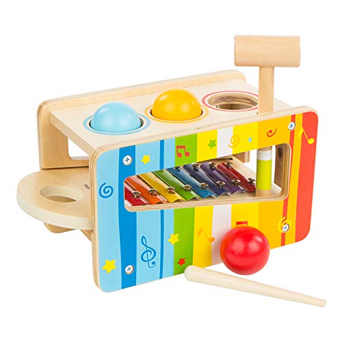 WOOMAX Juego martillo y xilófono de madera (Colorbaby 46205)