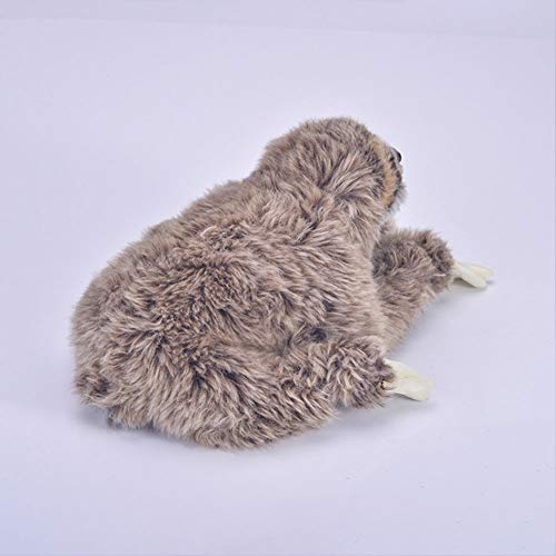 YCYLMQ Juguete De Peluche, Lindo Muñeco De Peluche Perezoso, Adecuado para Regalos De Cumpleaños O Navidad, Regalo Realista para Niños De Tres Dedos Marrón 25 Cm