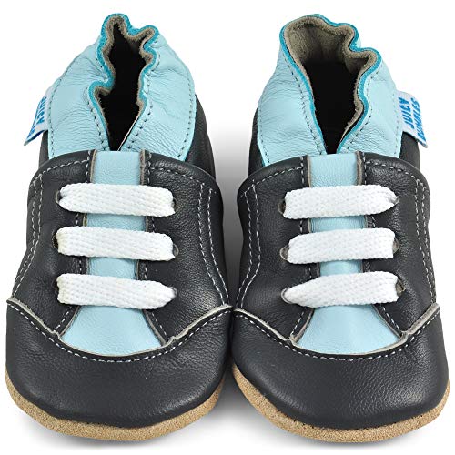 Zapatillas Bebe Niño - Zapato Bebe Niño - Zapatos Bebes - Calzados Bebe Niño - Deportivas Gris - 12-18 Meses