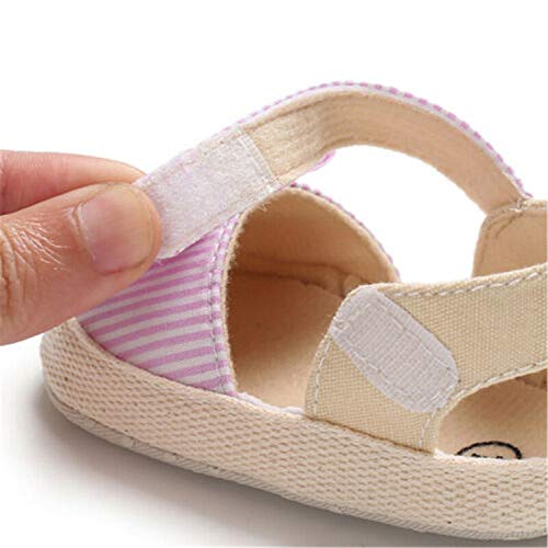 Zapatos Bebe NiñO NiñA Rojo Bebé ReciéN Nacido Bebé NiñAs Arco Antideslizante Zapatos De Cuna Suave Suela Zapatillas De Deporte Prewalker 12(6 meses-12 Meses), Rosa