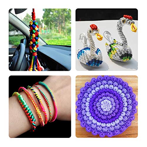 Zerama 10 PCS Hecho a Mano de Hilo Tejida Cuerdas de la Amistad del Hippie para el Tobillo Pulsera Pulsera de la Trenza de Cables de Colorido