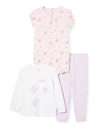 ZIPPY Conjunto 3 Piezas niña SS20 Juego de Pijama, Mixed, 18/24M para Bebés