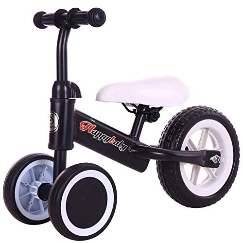 ZXCMNB Trike Baby Balance, Bike Kids Lightweight Walking Training Triciclo Sin Pedal Coche For Niños Durante 1-3 Años (Color : Black)