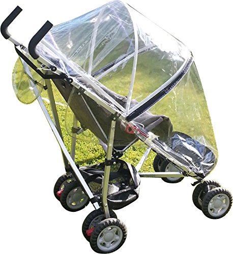 1stopbabystore ESPECIALES Maclaren Major Elite Enmarcado Burbuja de lluvia puschair Silla de Paseo Silla de paseo, cuadrado CLIPS puede trabajar con Excel Elise Viaje Silla de Paseo Universal