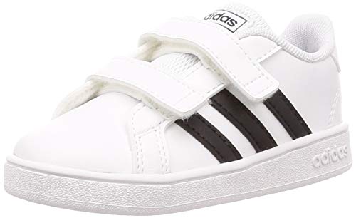 Adidas Grand Court I, Zapatillas de Estar por casa Bebé Unisex, Blanco (Ftwbla/Negbás/Ftwbla 000), 26 EU