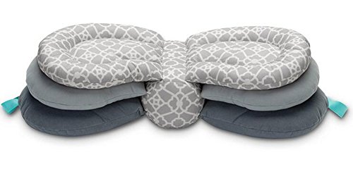 Almohadas para lactancia materna, altura ajustable, color gris