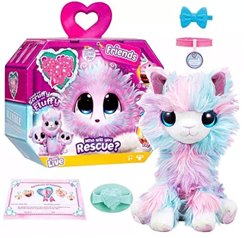 Baby Supplies HIL Scruff-a-Luvs Alpaca Unicornio Peluche Regalo de la Ducha Adorable adopción Rescate Real Función interactiva de Felpa Caja Sorpresa Regalo de cumpleaños Regalos para niños,B