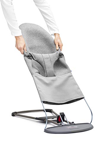 BABYBJÖRN Asiento de Tela para Hamaca, 3D Jersey, Gris Claro