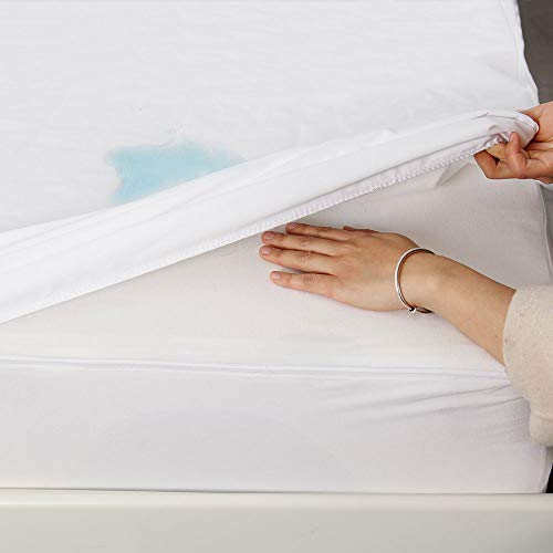 Bedecor Franela Protector de Colchón Impermeable- para Cuna -Transpirable, Hipoalergénico, Anti-bacteriano - 70 x 140 cm