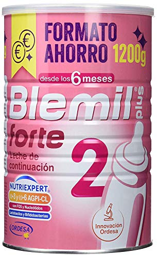 Blemil Plus Forte 2, Leche de continuación para bebé - 1200 gr. + Blevit Plus 5 Cereales para bebé - 2 de 300 gr. (Total 600 gr.)