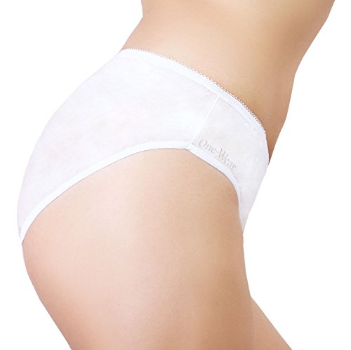 Bragas Desechables Suave y Ligera para Mujer (Lote de 5) - Ropa Interior de un Solo Uso. Braguitas para Maternidad Hospitales Viajes Spa Masajes