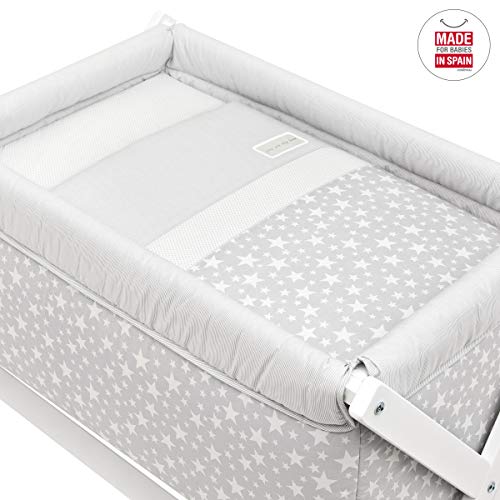 Cambrass Minicuna Tijera Madera Star Gris 55 x 87 x 74 cm