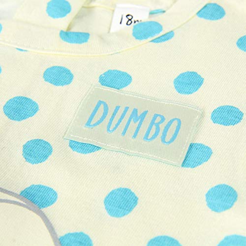 Cerdá Vestidos Bebe Niña 12 Meses Disney Dumbo-Color Blanco Bebés