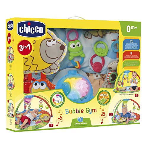 Chicco- Big & Small Bubble Gym Alfombra Electrónica, Multicolor (00069028000000)