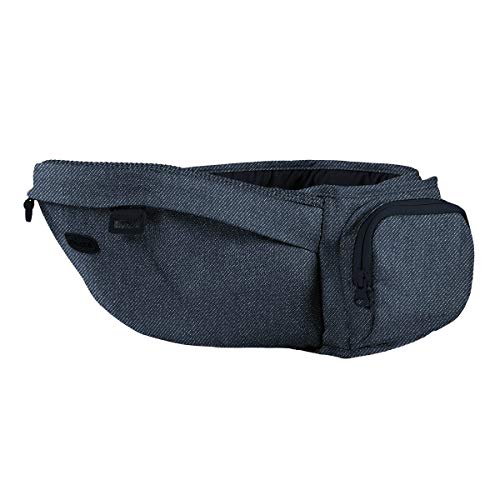 Chicco Hip Seat - Portabebés 3 en 1: marsupio + base + mochila, hasta los 15 kg, posición delantera, cadera o trasera, color azul marino (Denim)