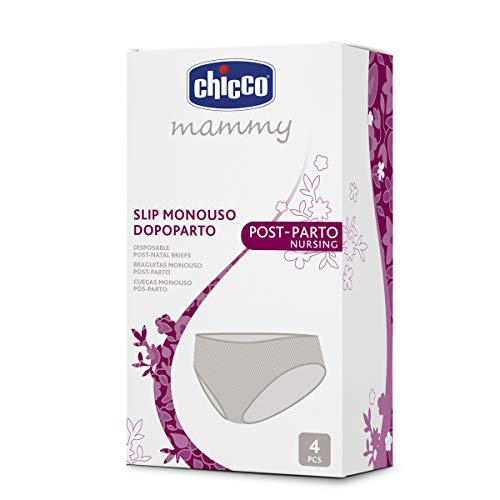 Chicco Mammy - Bragas monouso elasticas y transpirables cuatro unidades medianas, talla M