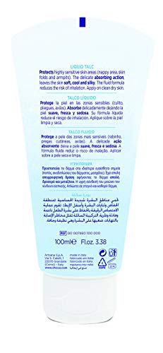 Chicco Natural Sensation - Talco líquido, 100 ml