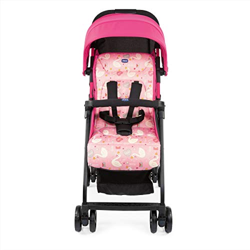 Chicco Ohlala 2 - Silla de paseo ultra ligera y compacta, fácil conducción, solo pesa 3,8 kg, color rosa cisnes (Pink Swan)