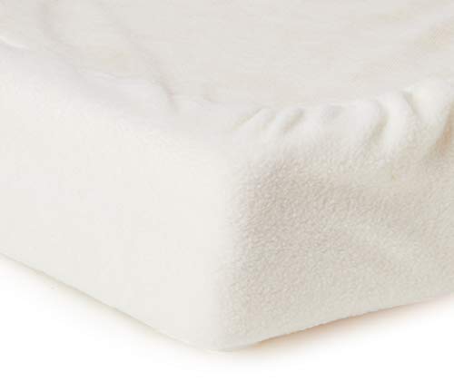 Clair de lune Fleece Liner/compresa para Moses/cesta de mimbre, color blanco