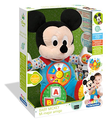 Clementoni- Disney Peluche Interactivo Mickey Mi Mejor Amigo (55132.3)