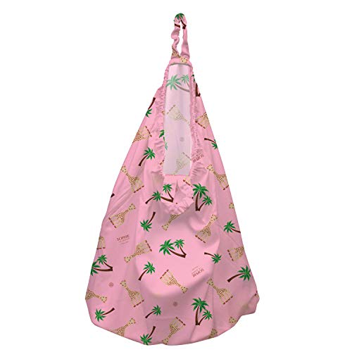 Cubeta colgante para pañales Sophie La Girafe – Bolsa impermeable grande para colgar pañales reutilizables o lavandería, color rosa Coco