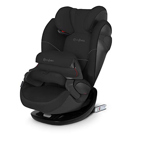 Cybex Silver Pallas M-Fix 519001091 Silla de Coche Grupo 1/2/3, 2 en 1 para Niños, para Coches con y sin Isofix, Colección Color 2019, Negro (Pure Black)