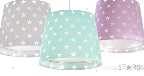 Dalber Stars Luz nocturna quitamiedos infantil enchufe led estrellas rosa