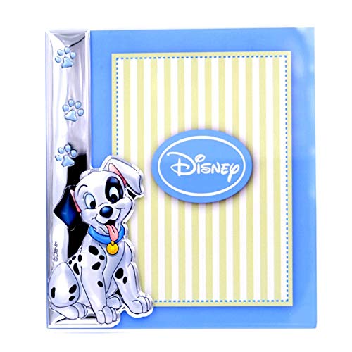 Disney Baby - 101 Dálmatas - Marco de fotos decorativo - Ideal para habitaciones infantiles - Plata/Plexiglás - Imagen de Lucky en 3D y en color