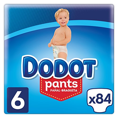 Dodot Pants Pañal-Braguita Talla 6, 84 Pañales, Fácil De Cambiar Con Canales De Aire, 15+kg